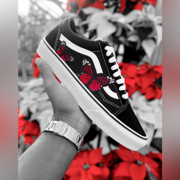 Red Butterfly Vans - Picture 1 of 2